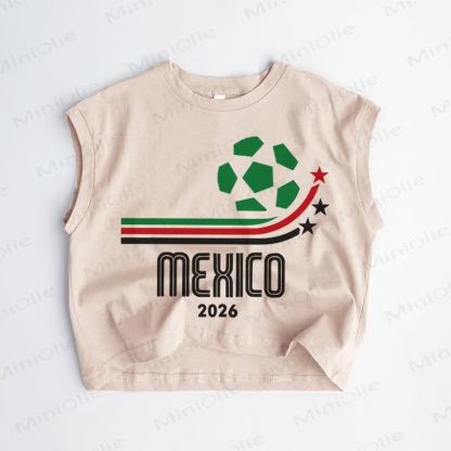 MEXICO 2026ベビー幼児用フットボール柄カーキタンクトップ - カーキ - 3～5歳 - image 1