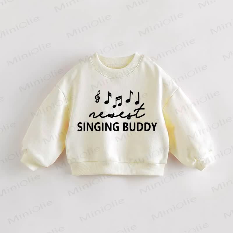 SINGING BUDDY幼児用スウェットシャツ - クリーム - 3～5歳 - image 1