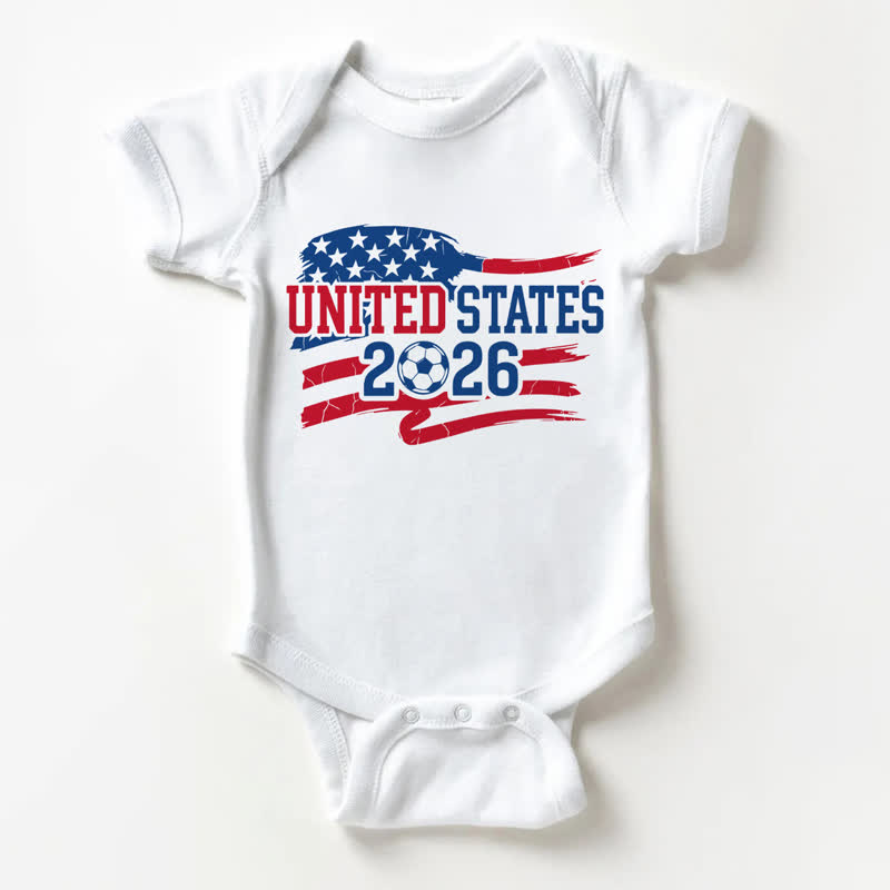 UNITED STATES 2026ベビー用ホワイトボディスーツ - 白 - 18～24ヶ月 - image 1