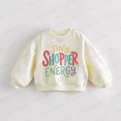 TINY SHOPPER ENERGY幼児用スウェットシャツ - クリーム - 3～5歳 - image 1