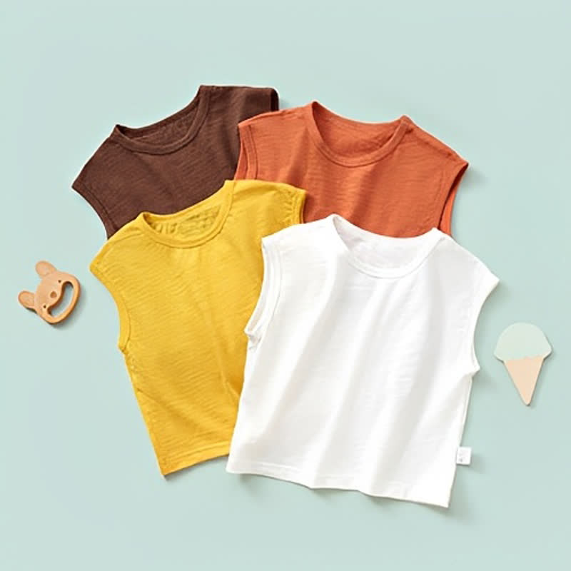 ベビー・幼児用無地クルーネックTシャツ - image 1