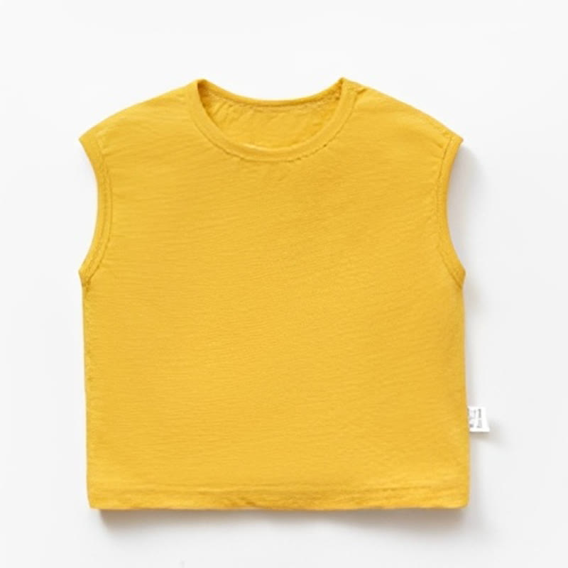ベビー・幼児用無地クルーネックTシャツ - 黄色 - 4～5歳 - image 2