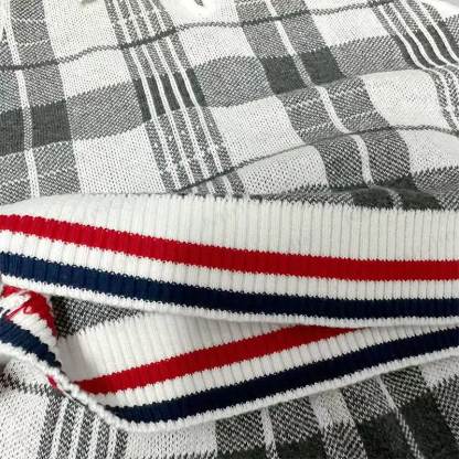 ベビー幼児用チェック柄ニット襟付きタンクトップとショートパンツの2点セット - image 4