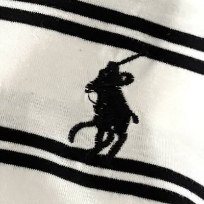 幼児用ストライプ刺繍入りクルーネックTシャツ - image 8