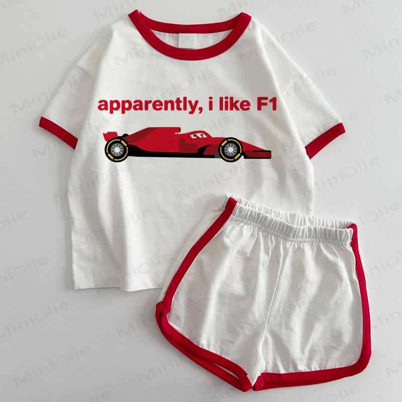 APPARENTLY, I LIKE F1 - 白と赤 - 3～5歳 - image 1