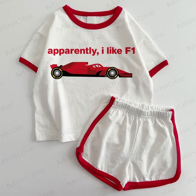 APPARENTLY, I LIKE F1 - 白と赤 - 3～5歳 - image 1