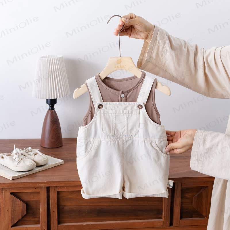 男の子用無地ノースリーブセット - image 1