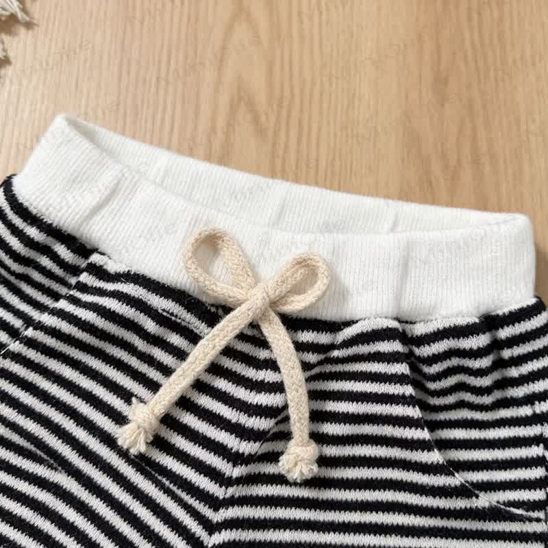 幼児男の子用ストライプ柄サッカーTシャツ＆ショーツ2点セット - image 7