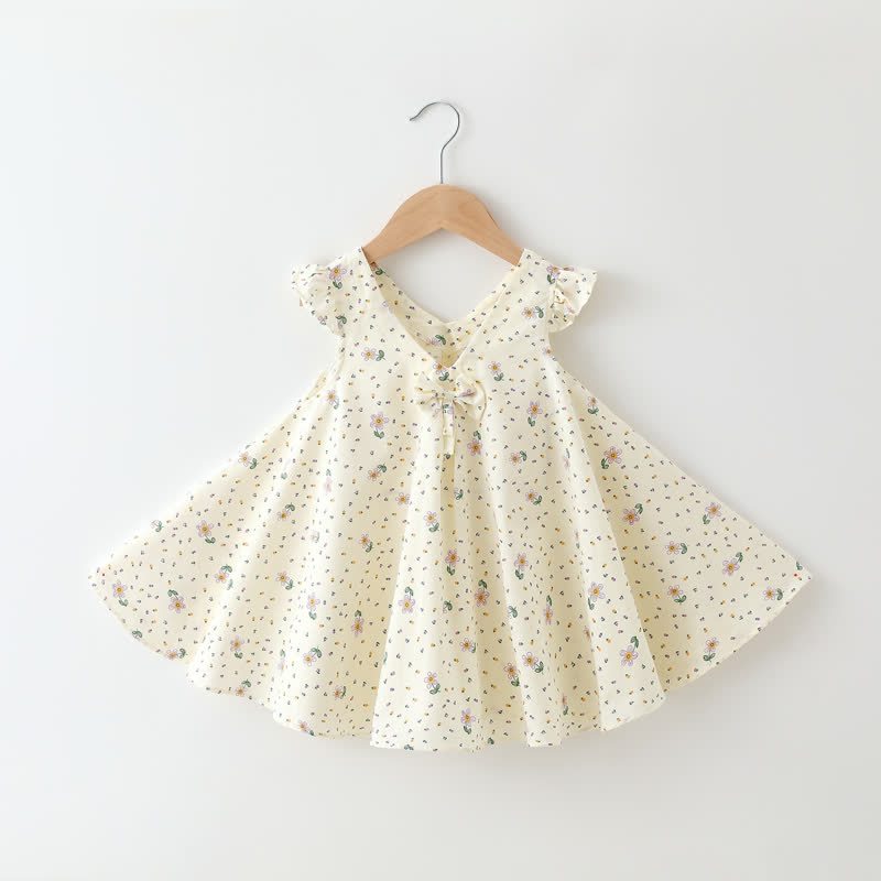 ベビー幼児用 花柄/フルーツ柄 ノースリーブDress - 紫色の花 - 2～3歳 - image 7