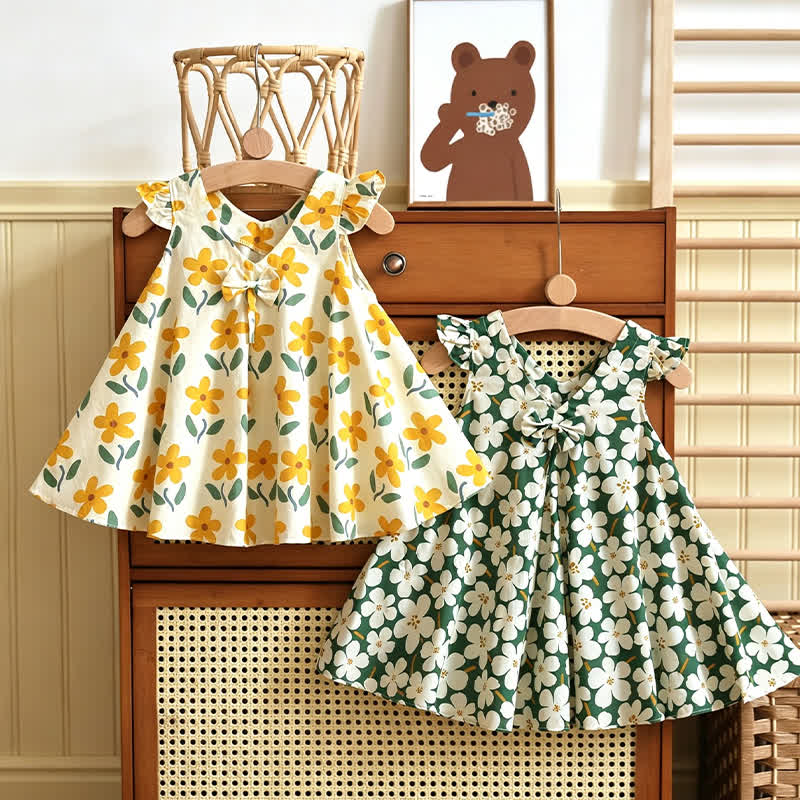 ベビー幼児用 花柄/フルーツ柄 ノースリーブDress - image 1