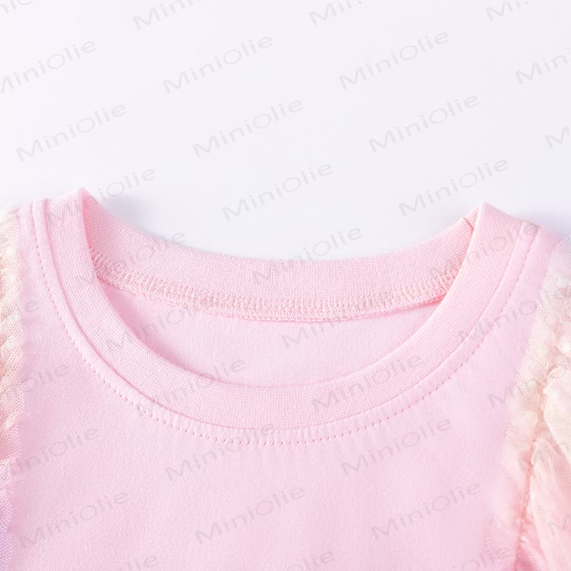 幼児用女の子マーメイドTシャツとレインボーチュールスカートのセット - image 2