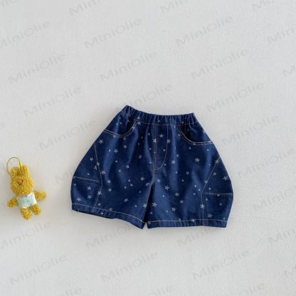 幼児男の子用ポロシャツ、デニムオーバーオール、またはデニムショートパンツ - ネイビーのショートパンツ - 4～5歳 - image 4