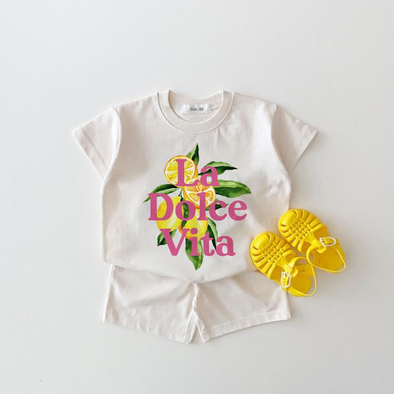LA DOLCE VITAレモンホワイト 2点セット - 白 - 18～24ヶ月 - image 1