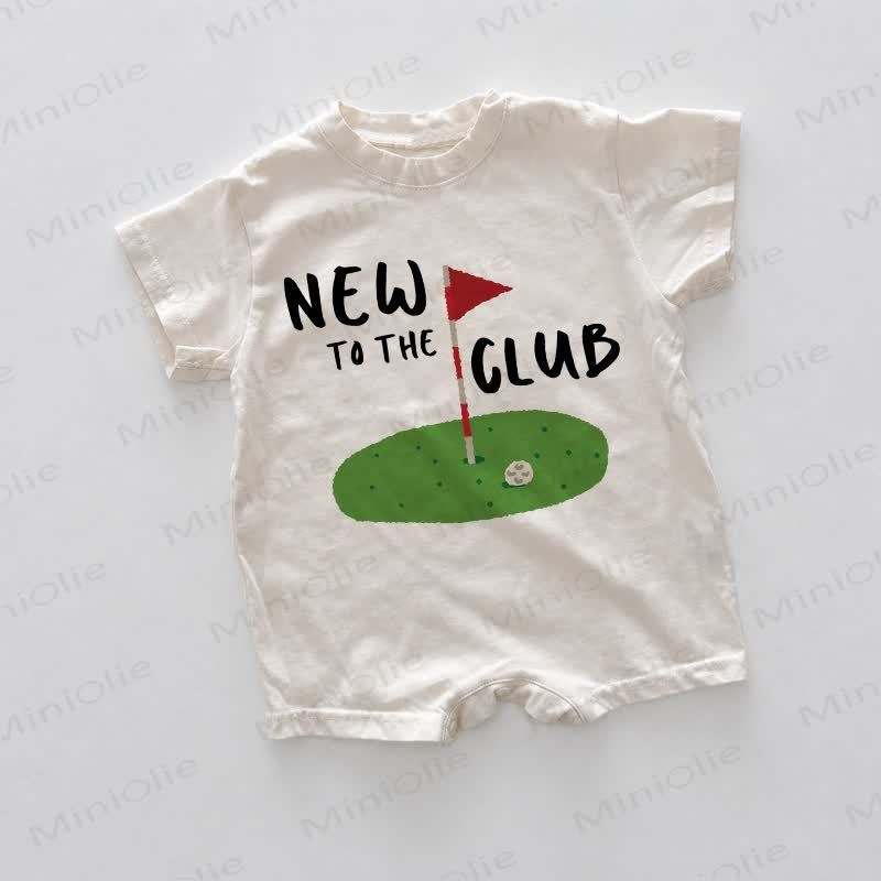 NEW TO THE CLUB！ベビー用ゴルフロンパース（ホワイト） - 白 - 18～24ヶ月 - image 1