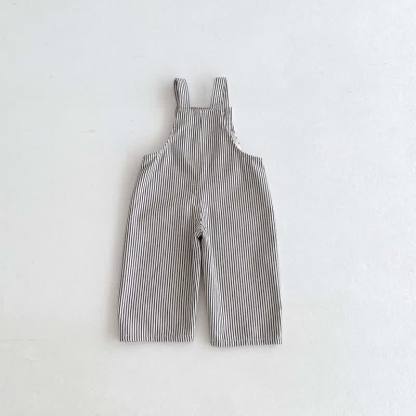 ベビー・幼児用無地／ストライプ柄デニムオーバーオール - image 7