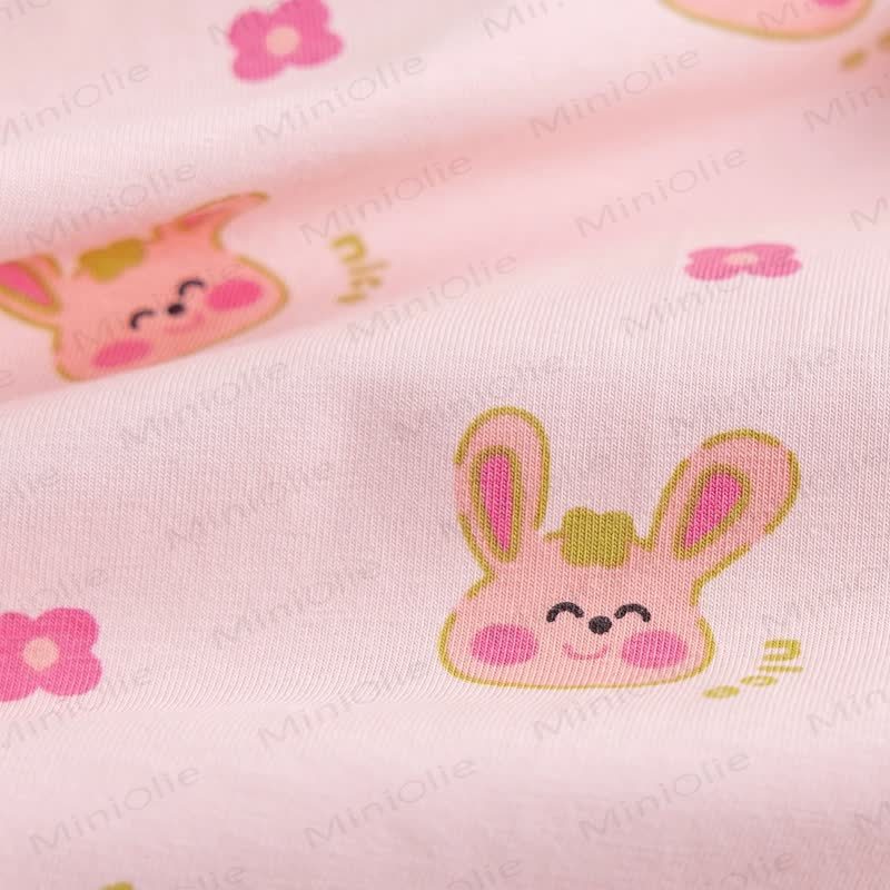 ベビーガールズ用ソフトニットうさぎ柄Tシャツ - image 10