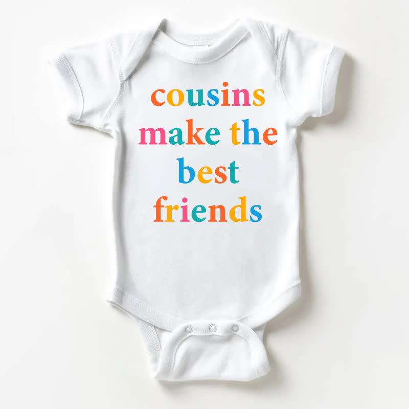 COUSINS MAKE THE BEST FRIENDSホワイトボディスーツ - 白 - 18～24ヶ月 - image 1