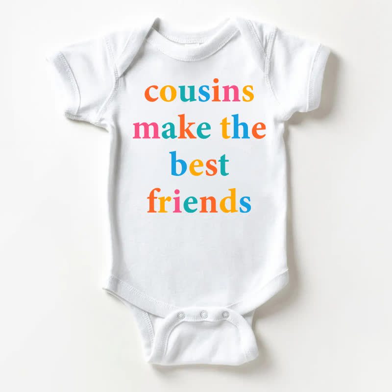 COUSINS MAKE THE BEST FRIENDSホワイトボディスーツ - 白 - 18～24ヶ月 - image 1