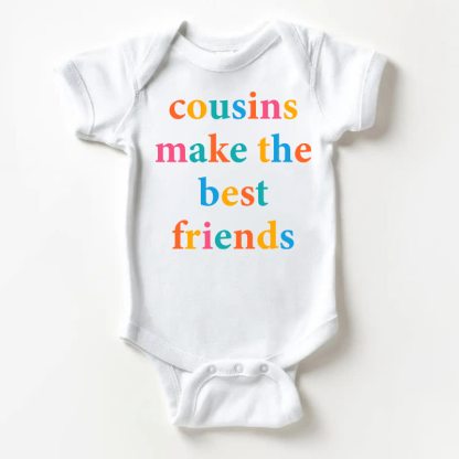 COUSINS MAKE THE BEST FRIENDSホワイトボディスーツ - 白 - 18～24ヶ月 - image 1
