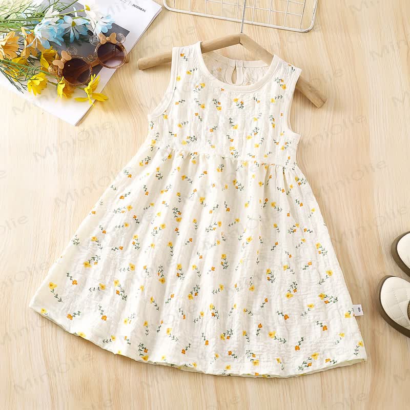 幼児・キッズ ガールズ 花柄コレクションDress - ベージュの花 - 10-11歳 - image 2