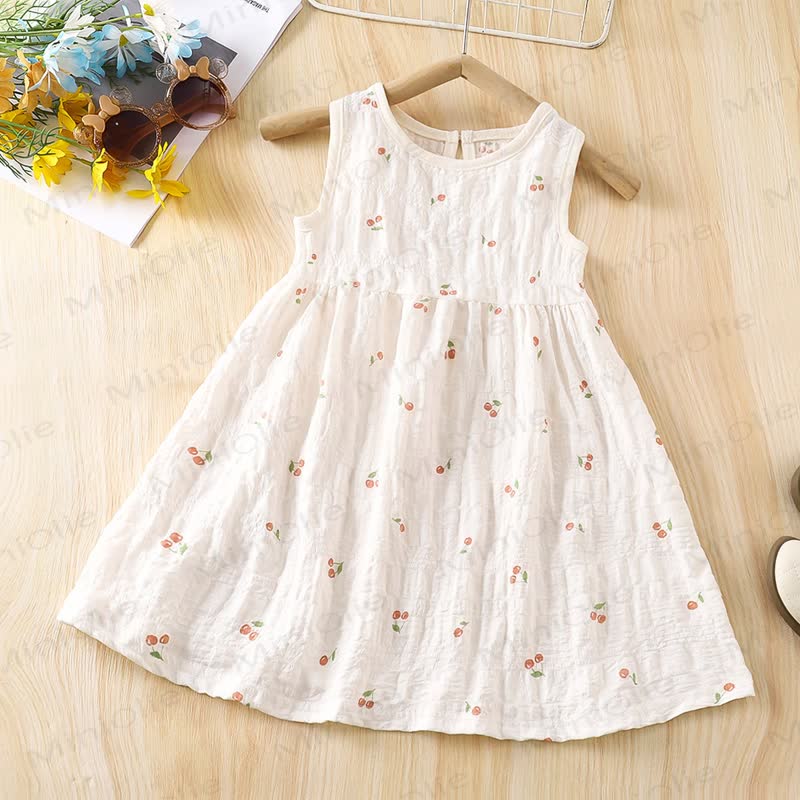 幼児・キッズ ガールズ 花柄コレクションDress - ベージュチェリー - 10-11歳 - image 5