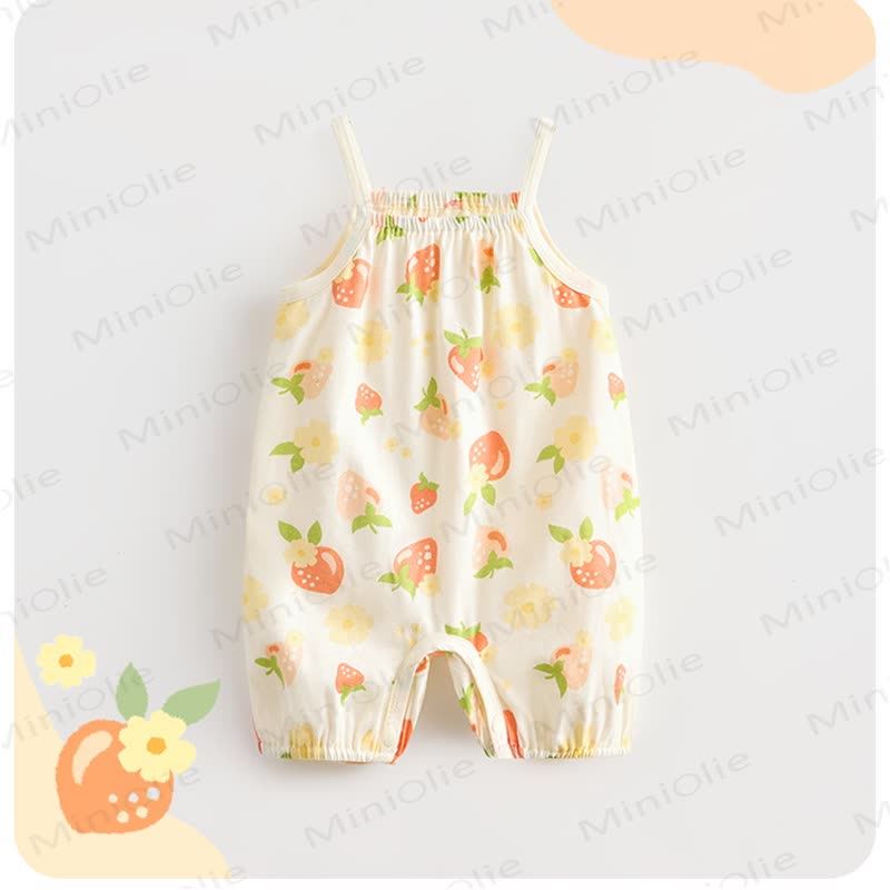 ベビー用イチゴ柄チェックロンパース - image 11