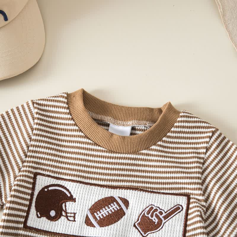 ベビー・幼児男の子用 スポーツプリントストライプTシャツ＆ショートパンツ 2点セット - image 6