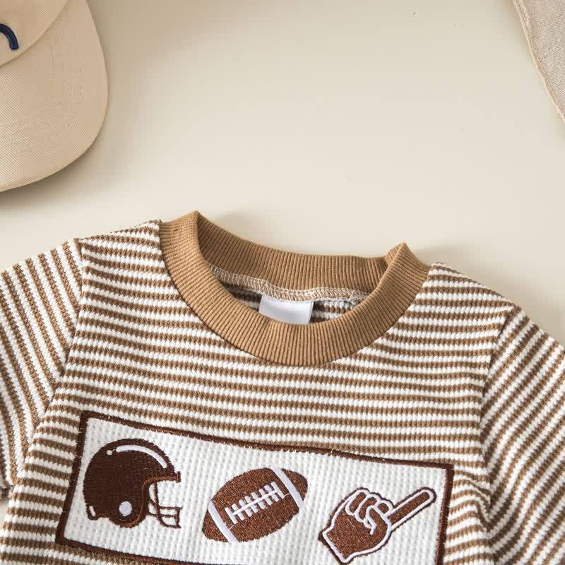 ベビー・幼児男の子用 スポーツプリントストライプTシャツ＆ショートパンツ 2点セット - image 6
