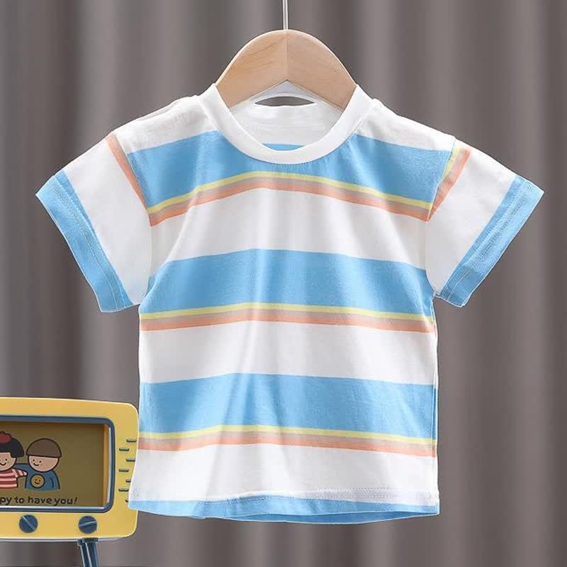 ベビー幼児用クマ柄ストライプTシャツ＆オーバーオール2点セット - image 5