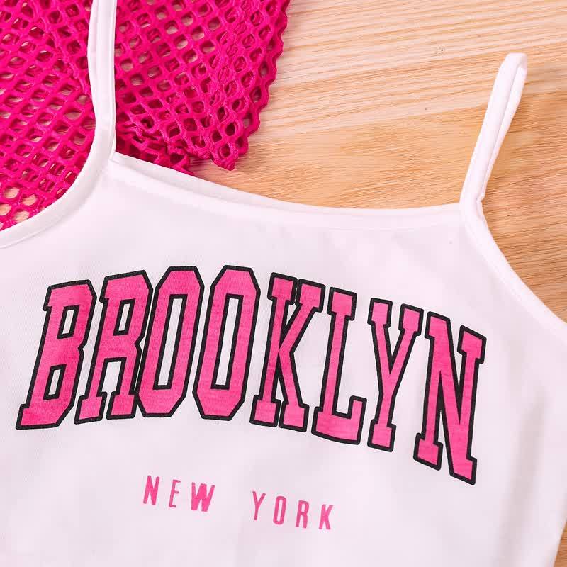 BROOKLYN NEW YORK幼児用女の子トップス＆ショートパンツ 3点セット - image 8