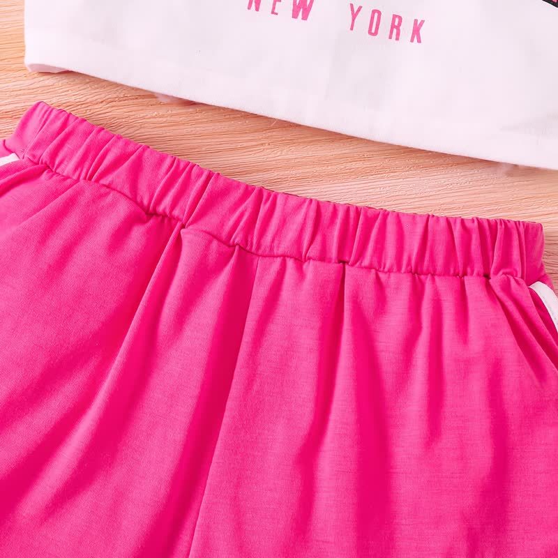 BROOKLYN NEW YORK幼児用女の子トップス＆ショートパンツ 3点セット - image 9