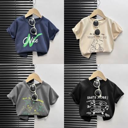 幼児用漫画柄ボックス型Tシャツ - image 1
