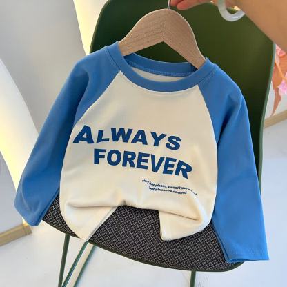 幼児用ラグランスリーブ半袖クルーネックTシャツ - ブルースローガン - 10-11歳 - image 11