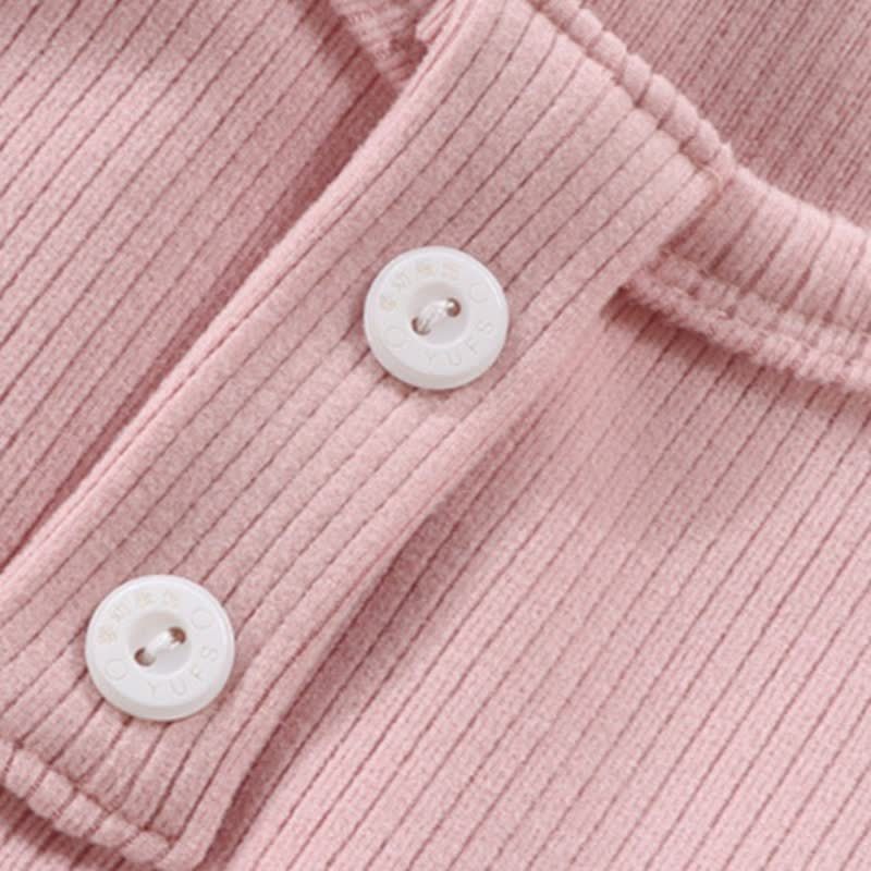 幼児用ベビー無地リブ編み長袖Tシャツ - image 16