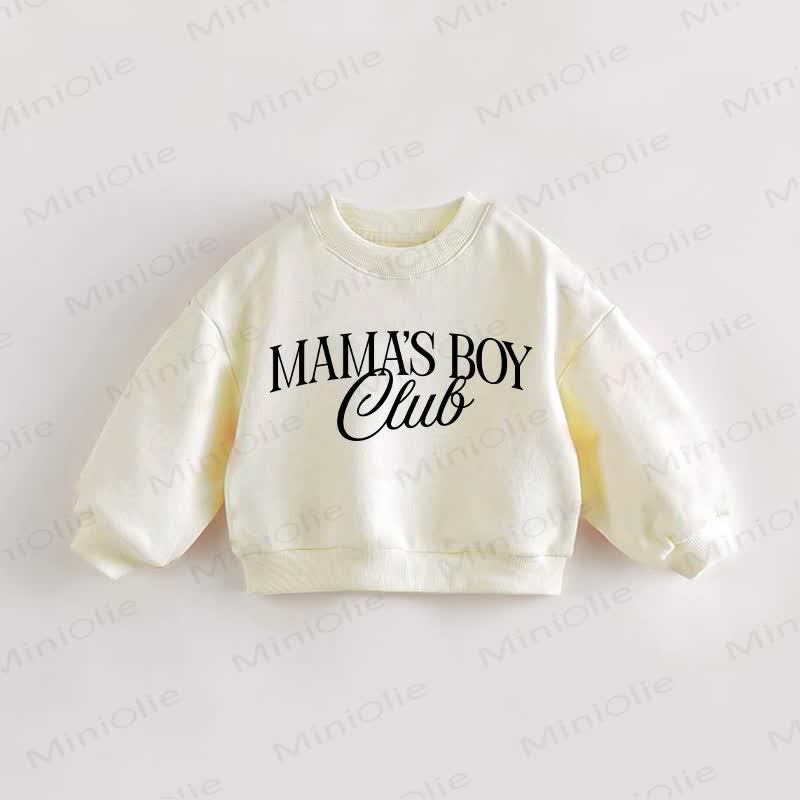 MAMA'S BOY CLUB幼児用クリームスウェットシャツ - クリーム - 3～5歳 - image 1