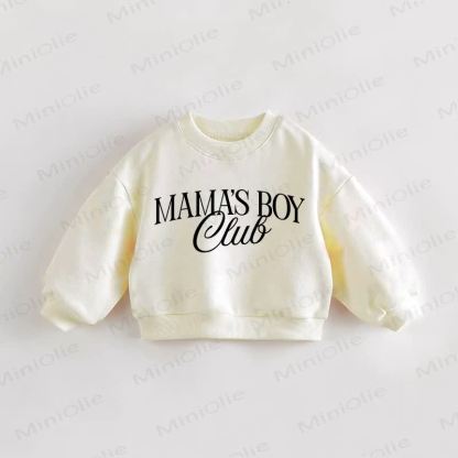 MAMA'S BOY CLUB幼児用クリームスウェットシャツ - クリーム - 3～5歳 - image 1