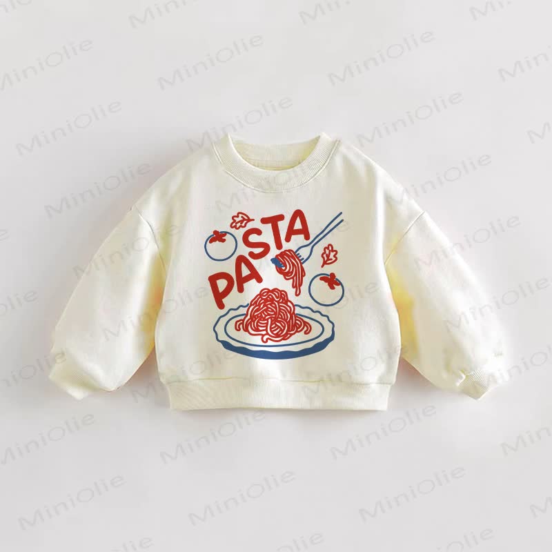 PASTAのベビー幼児用クリームスウェットシャツ - クリーム - 3～5歳 - image 1