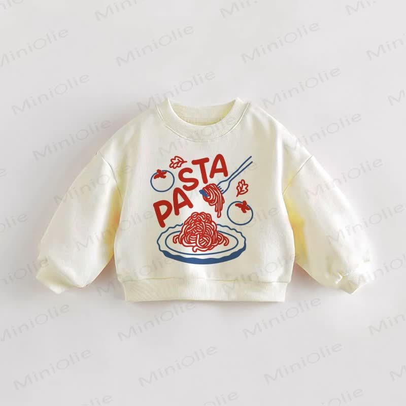 PASTAのベビー幼児用クリームスウェットシャツ - クリーム - 3～5歳 - image 1