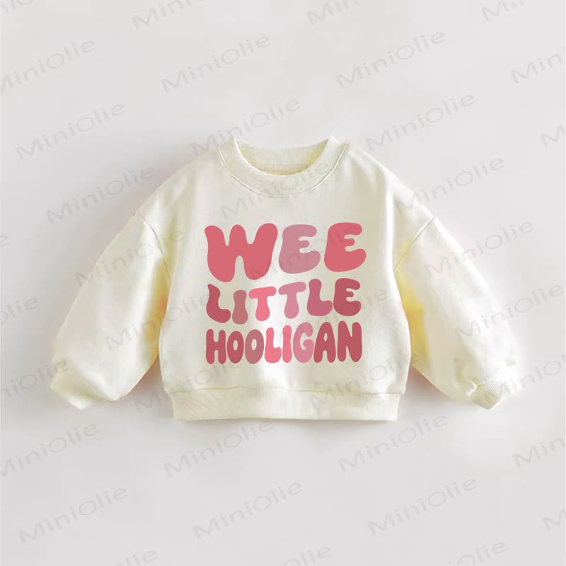 WEE LITTLE HOOLIGAN幼児用クリームスウェットシャツ - クリーム - 3～5歳 - image 1