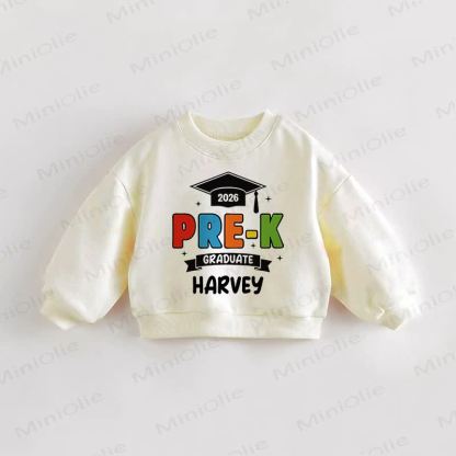 2026幼稚園卒園生 ハーヴィー ベビー幼児用クリームスウェットシャツ - クリーム - 3～5歳 - image 1