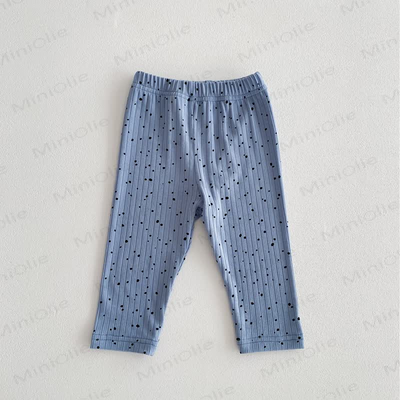 ベビー用水玉模様リブ編みレギンス - image 14