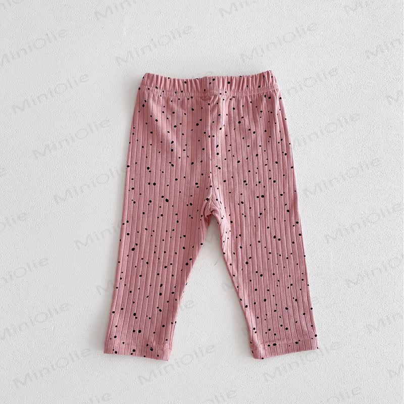 ベビー用水玉模様リブ編みレギンス - image 17