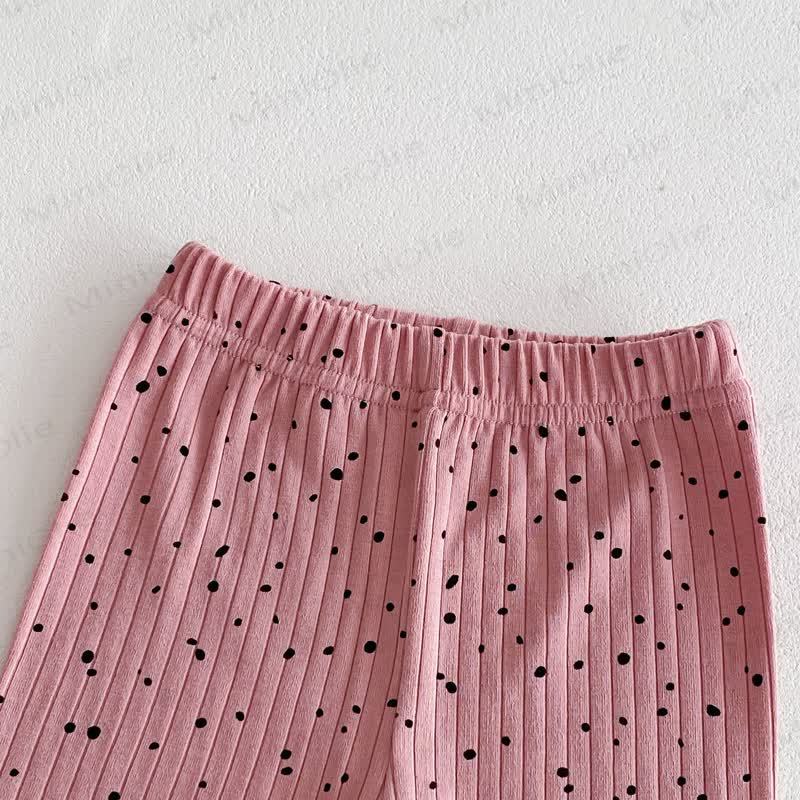 ベビー用水玉模様リブ編みレギンス - image 19