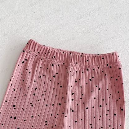 ベビー用水玉模様リブ編みレギンス - image 19