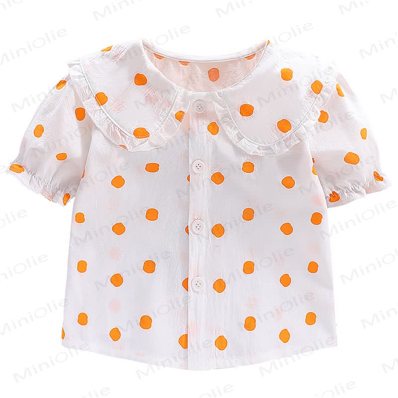 ベビー・幼児用女の子ピーターパンカラー半袖Tシャツ - image 6