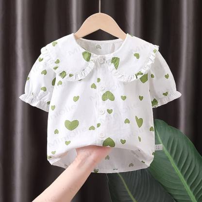 ベビー・幼児用女の子ピーターパンカラー半袖Tシャツ - image 8