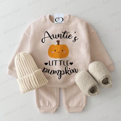 AUNTIE'S LITTLE PUMPKINベビーベージュスウェットシャツ 2点セット - ベージュ - 2～3歳 - image 1