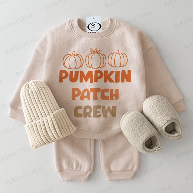 PUMPKIN PATCH CREWベビーベージュ 2点セット - ベージュ - 2～3歳 - image 1