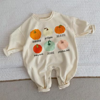 GLADIATOR GOOLIGANJACK-BE-LITTLEBABY BEARジャラデール 磁器人形 ベビー幼児用パンプキンプリント ベージュロンパース - ベージュ - 2～3歳 - image 1