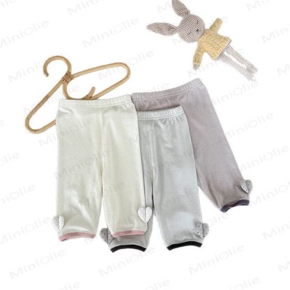 ベビー・幼児用女の子向け無地レギンス - image 1